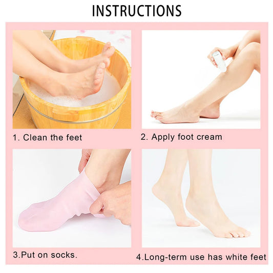 Silicone Moisturising Gel Heel Socks