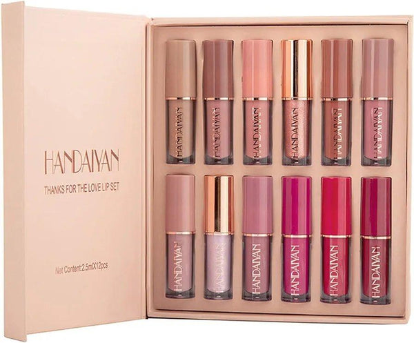 12Pcs Matte Lipgloss Set