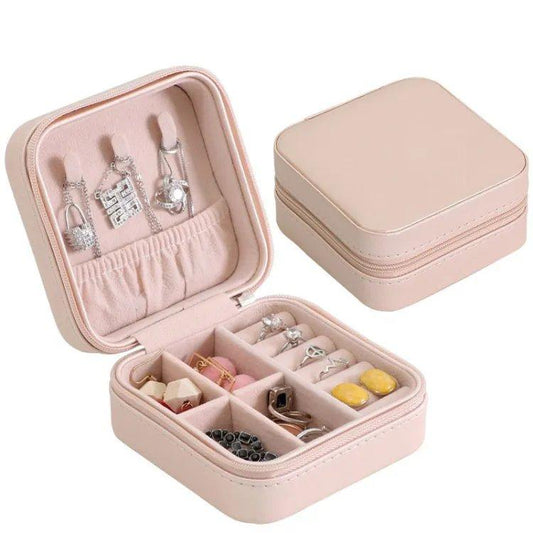 Mini Faux Leather Jewelry Box