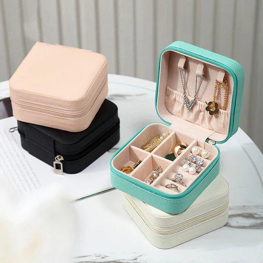 Mini Faux Leather Jewelry Box