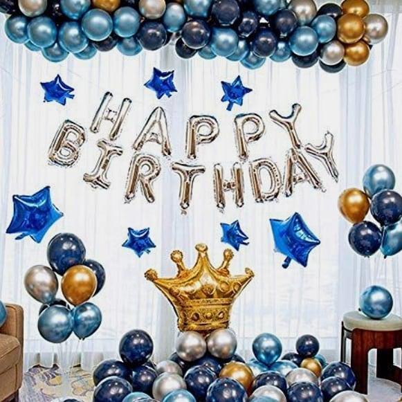 Blue Golden Birthday Set