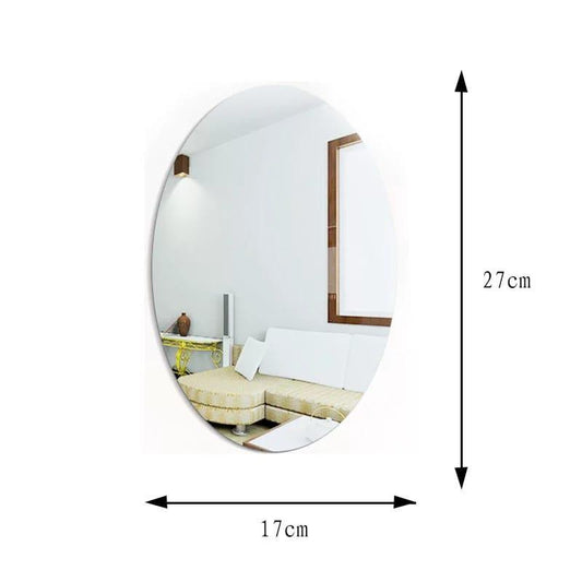 Self-adhesive Mirror Wall Stickers Oval