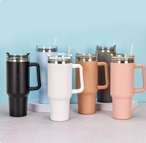 Stainless Steel Travel Milk,Juices & Water Mug With Straw