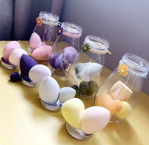 Makeup Blender Sponge With Jar