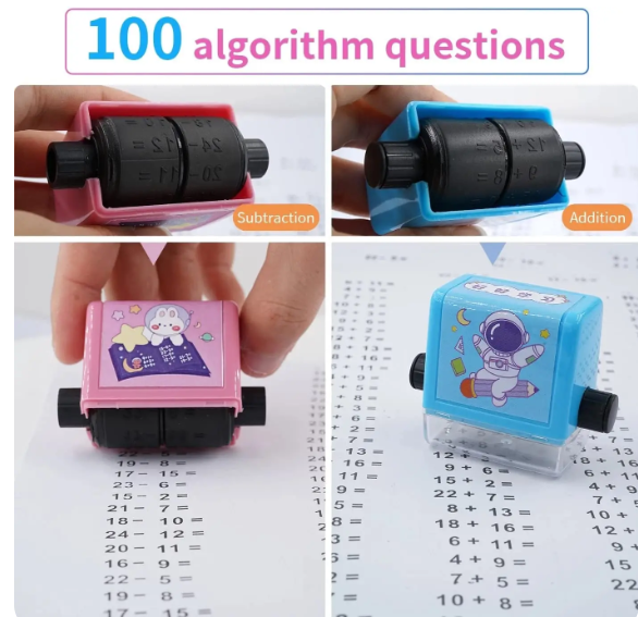 Math Rolling Stamp For Addition &amp; Subtraction