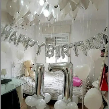 Birthday Silver White Theme