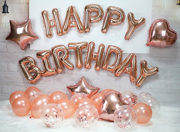 Rosegold Balloons Birthday Package