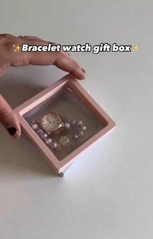 Pearl Beads Bracelet Watch With Box