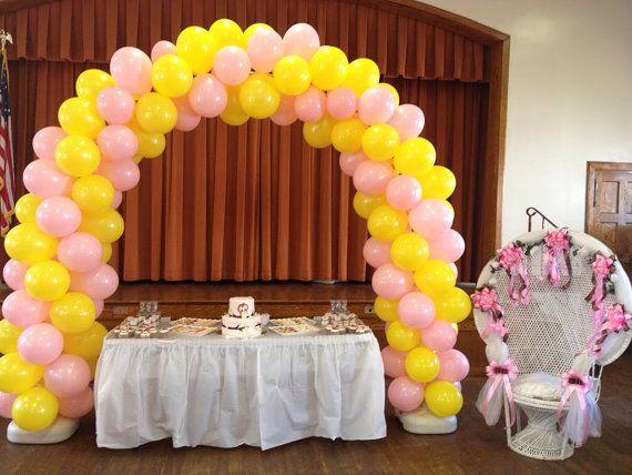 Yellow Pink Arch Balloons Garland