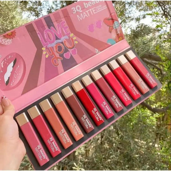 12-Pieces Matte Lip-gloss Set