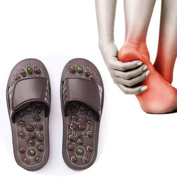 Therapeutic Reflexology Massage Slippers – Pressure Relief & Shiatsu Foot Therapy